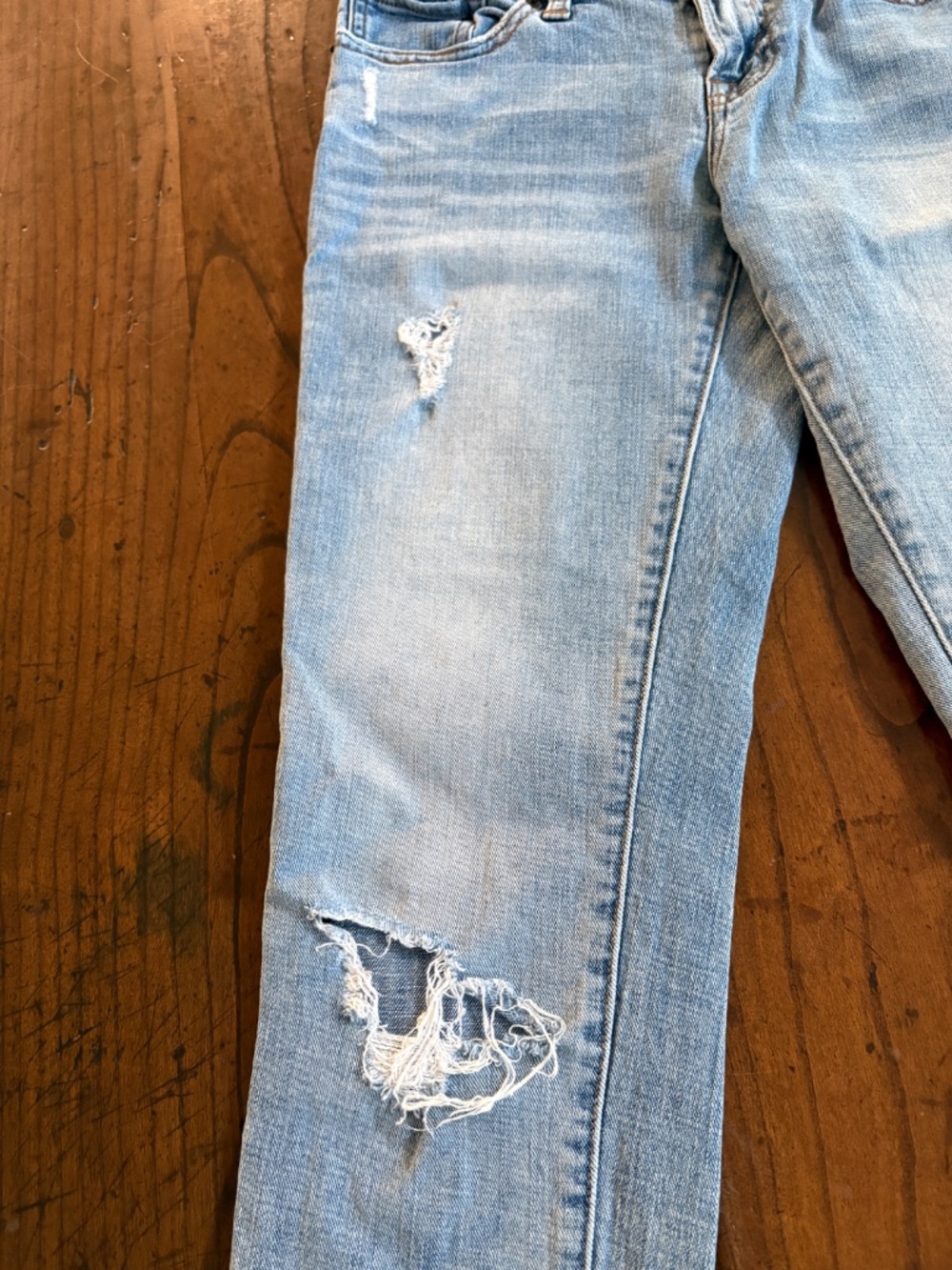 Lucky Brand Distressed Sienna Cigarette Boyfriend Y2K Jeans Size 0 25 - Picture 3 of 11